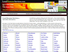 Tablet Screenshot of localresumeservices.com
